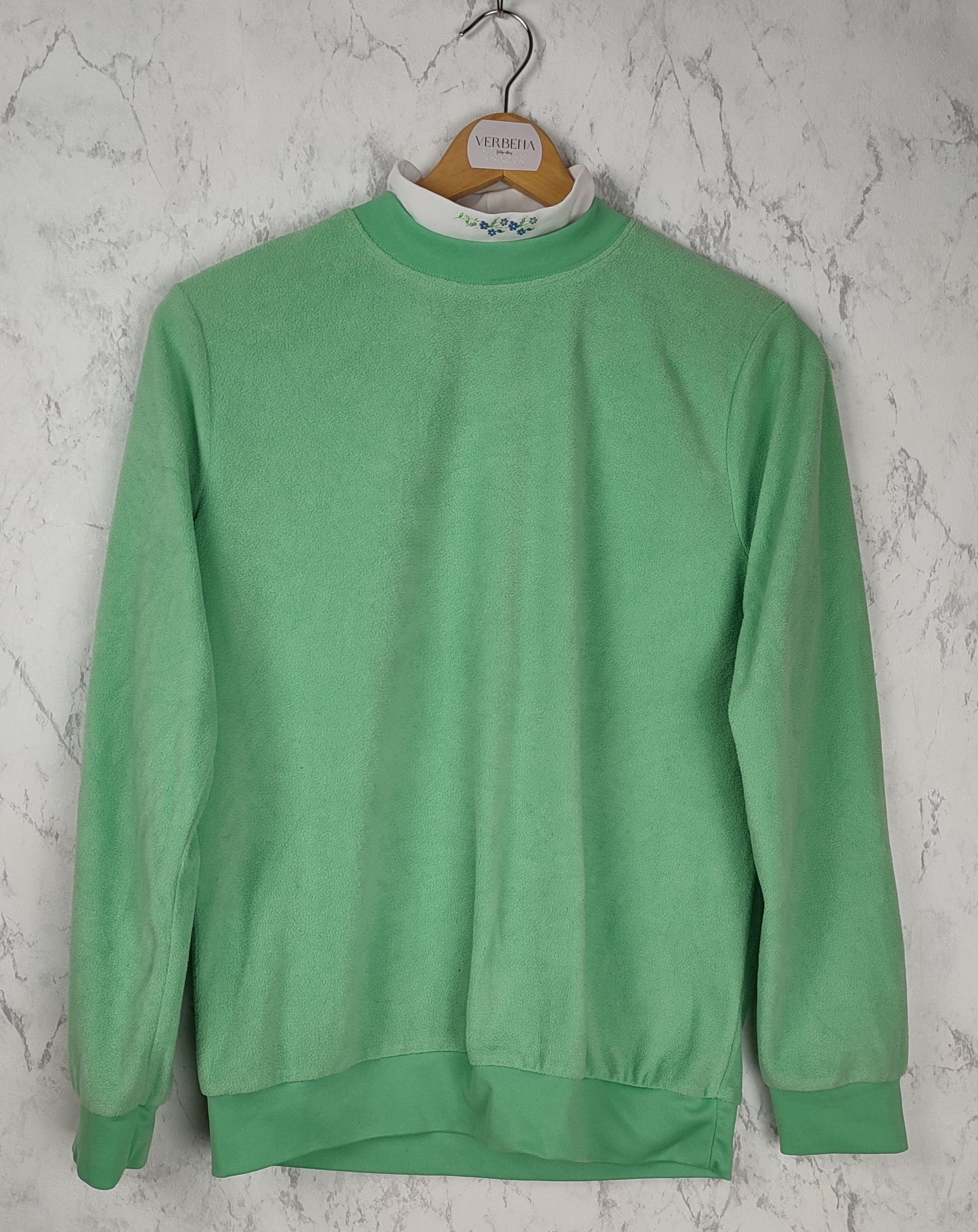 mint green sweatshirt