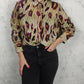 Camisa estampado burdeos